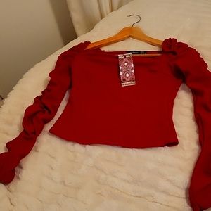 Red long Sleeve top